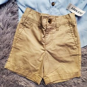 Old Navy- 12-18Mths Khaki Shorts